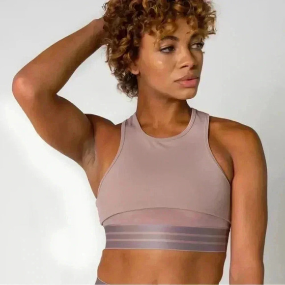 Beloforte Coco Sports Bra in Dusty Rose. Racerback. Size Small. NWT! - Picture 1 of 15